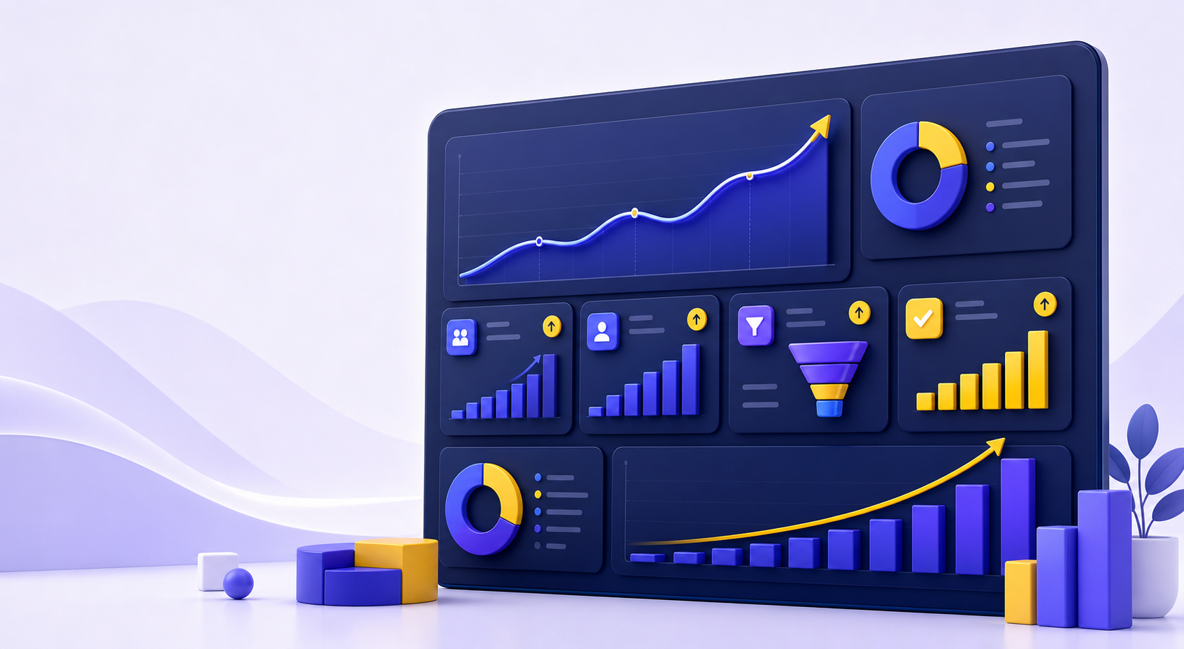 Digital analys och tillväxtdashboard